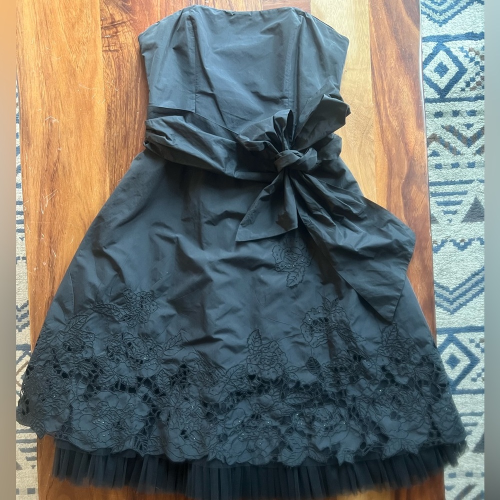 BCBG MaxAzria Strapless Formal Tea Dress